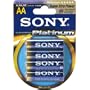 Sony Stamina Platinum Alkaline AA Batteries (4-Pack)
