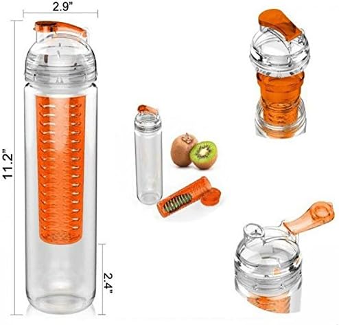 Water bottle automatic movement vortex tornado 450ml bpa free detachable smart mixer cup le sport jeu produit (1pc, random color)