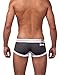 Croota Mens Underwear, Low-Rise Boxer Brief, Satin Accented Waistband, PH02M Black