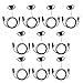 Karier 2 Pin D Shape Earpiece Headset PTT Mic for 2-pin Kenwood Nexedge Hytera Puxing Wouxun Radio UV-82HP UV-82 UV-5R UV5RA BF-F9 BF-F8HP BF-888S TK250 TK260 TH-215 H-777 RT21 RT22 GT-3TP(10 Pack)