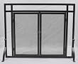 Woodfield Vintage Iron Mission Style Screen for Fireplace