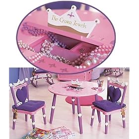 Levels of Discovery Princess Child's Table and Two Chair Set by Levels of Discovery