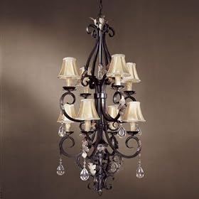 Minka 1778-301 Bellasera 8 Light Foyer, Castlewood Walnut by Minka