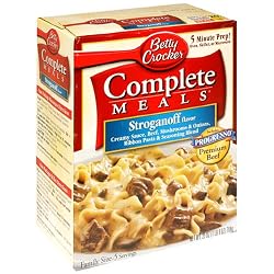 Betty Crocker Complete Meals, Stroganoff, 25-Ounce Boxes (Pack of 3)
