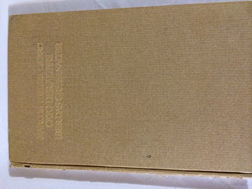 Marcus Tulius Cicero-Cato der Aeltere ueber das Greisenalter