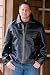 Men's Zip Front Distressed Cowhide Jacket