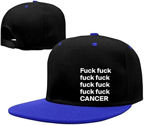HIPOP Fuck Fuck Fuck Fuck Fuck Fuck Fuck CANCER Contrast Color Baseball Caps With RoyalBlue