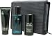 Cool Water By Davidoff For Men. Set-edt Spray 2.5 Ounces & Deodorant Stick 2.5 Ounces & Shower Gel 2.5 Ounces & Travel Bag