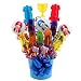 Image of Car Racing Themed Lollipop Candy Bouquet - Great Party Table Centerpiece