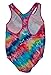 Speedo Big Girls' Tie Dye Stars Racerback One Piece Swimsuit