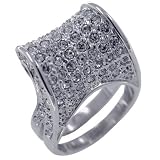 Cz Curve Right Hand Ring
