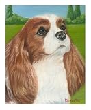 Cavalier King Charles Puppy Animals Giclee Poster Print by Rhonda Watson, 20x24