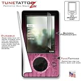 Microsoft   Zune TM (Original 30 gig) Skin Fire Pink On Black WraptorSkinz TM Kit by TuneTattooz TM