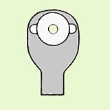 Nu-Hope Drainable Round Post-Op Brief Opaque Pouch - Convex (3/16")