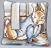 Kitchen & Housewares : Peter Rabbit - Under The Garden Gate Needlepoint Pillow - 7 inch