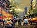 Fine Oil Painting, Paris Street SP32 24''x36''