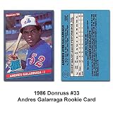 Donruss 1986 Montreal Expos Andres Galarraga 'Rated Rookie' Trading Card