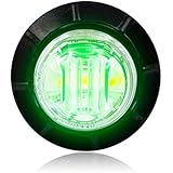 Maxxima M09300G Green 3/4" Round LED Courtesy Marker Light