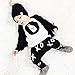 Baby Boys Long Sleeve T-shirt and Elastic Waist Long Pants Outfit (80(6-12M), Navy)