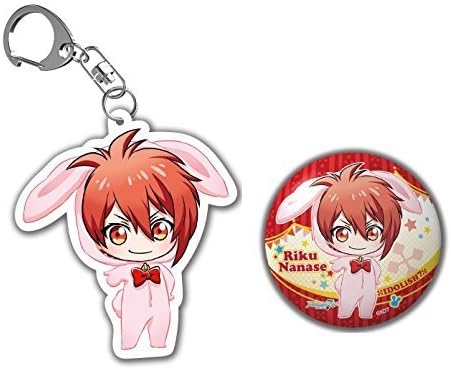 Eyed Irish Seven Ainana characters pop store Namco limited draw down original goods acrylic key chain and can badge Riku Nanase IDOLiSH7 TRIGGER