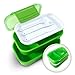 Effiliv Bento Box Lunch Boxes - Food Containers Stackable - Green