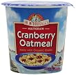 Dr. McDougall's Right Foods Non-Dairy Hot Cereal, Cranberry Oatmeal, 3.1-Ounce Cups (Pack of 6)
