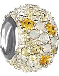 Chamilia Kaleidoscope Yellow Swarovski Bead
