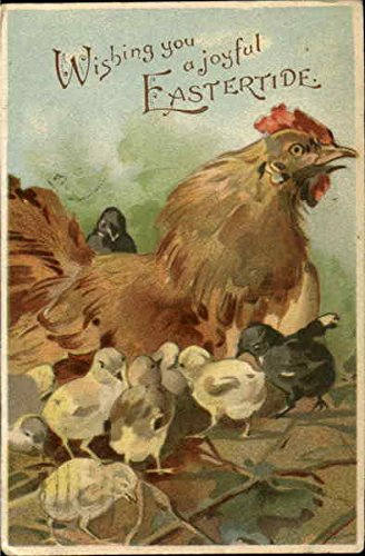 Wishing You A Joyful Eastertide Original Vintage Postcard