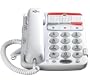 GE 29568GE1 Dect 6.0 Corded Big Button Phone for Mild Hearing Loss (White)