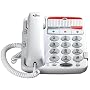 GE 29568GE1 Dect 6.0 Corded Big Button Phone for Mild Hearing Loss (White)