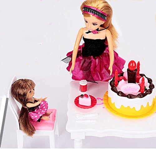 Otulet Dollhouse Doll Princess Playing House Birthday Party Kids Toy Playsets Gift Set for Girl