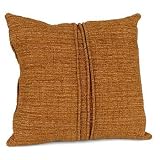 Latte Rust Fold Pillow by Glenna Jean