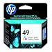 Original HP 49 Tri-color Ink Cartridge in Retail Packaging