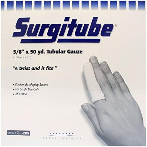 Surgitube GL209 - 50 Yard - 5/8" Small Fingers, Toes (Beige) - Size 1