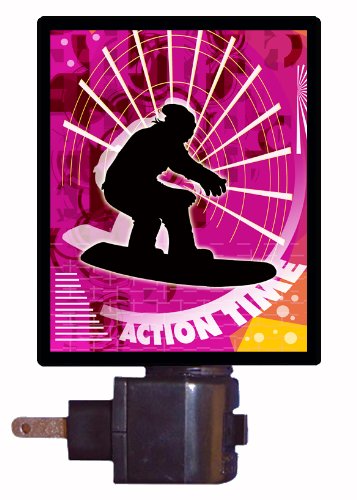 Sports Night Light - Action Time Snowboard