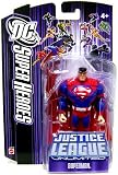  : DC Super Heroes Justice League Unlimited Action Figure Superman with Red Steel Bar [Purple Card]