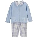 Classic Pooh&trade; Newborn Girls' 3-pc. Sweater Pant Set - Aqua