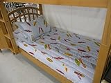 Blue Surfboard Bunk Bedspread Set