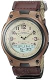 Casio 30-Page Databank Velcro Watch, AW80V-5BV, Analog/Digital Combo, 50 Meter, LED Light, World Time, Stopwatch, 3 Alarms, 10 Year Battery