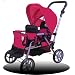 DOLL TWIN STROLLER #9386 w/ FREE Carriage Bag