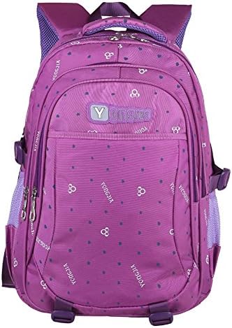 Kuresta Waterproof Book Bags Laptop Middle School Backpack for Teens Girls Purple