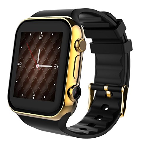Scinex SW20 16GB Bluetooth Smart Watch GSM Phone for iPhone and Android - US Warranty (Gold/Black)