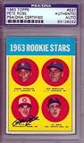Pete Rose Autographed/Hand Signed 1963 Topps Rookie Card PSA/DNA Slabbed #83139332