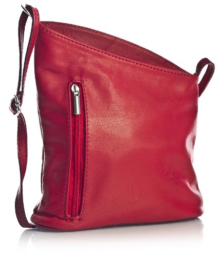 Big Handbag Shop Womens Small Mini Genuine Soft Italian Leather Cross Body Bag with Free Dust Bag