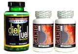 DIET FUEL ULTIMATE 60 count Original Diet Fuel CalNeg Negative Calorie Diet Dual Fat Blocker Sugar Blocker 120 capsules 2 total bottles