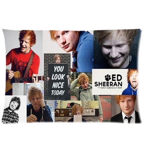 Standard Size 20 by 30 Stitching Ed Sheeran Design Custom Pillow Case Cover ID-91