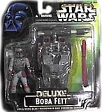 Star Wars Power of the Force Deluxe Boba Fett With Wing-Blast Rocketpack And Overhead Cannon