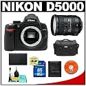 Nikon D5000 Digital SLR Camera Body with Nikon 18-200mm VR II DX AF-S Zoom Lens + 16GB Memory Card + Spare EN-EL9 Battery + Case + Cameta Bonus Accessory Kit