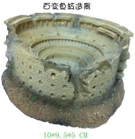 New 1pc fish tank aquarium decoration resin figures Ornament -Ancient Roman Arena