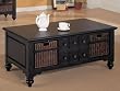 Black Finish Coffee Table By Coaster Furniture